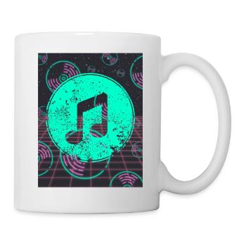 Liebe zur Musik Note - Tasse - Weiß - Rechts