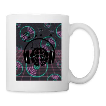 Kopfhörer - Tasse - Weiß - Rechts