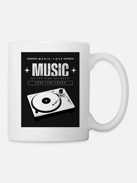 DJ pult - Tasse - Weiß
