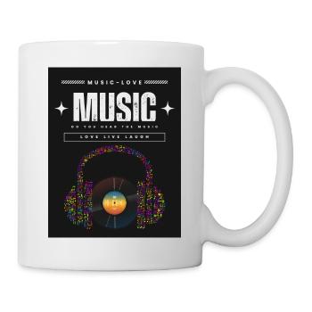 LIEBE ZUR MUSIK 12 - Tasse - Weiß - Rechts