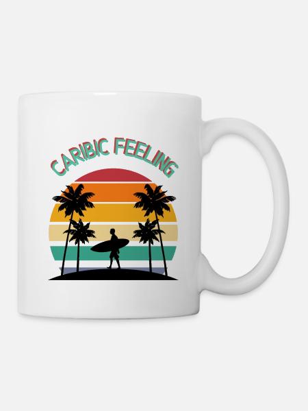 Caribic Feeling - Tasse - Weiß