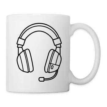Gaming-Headset - Tasse - Weiß - Rechts