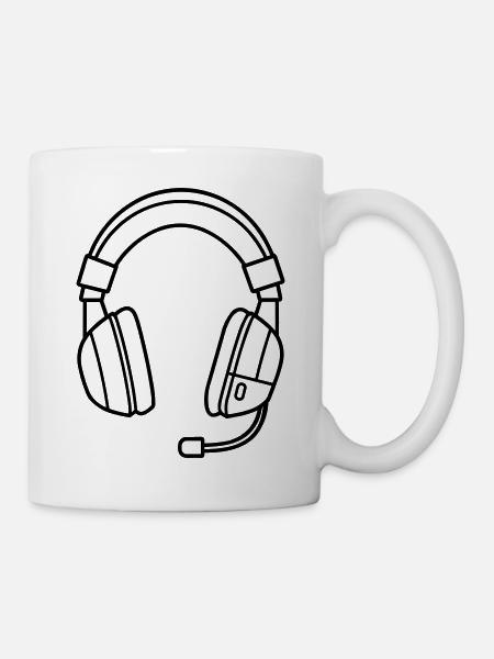 Gaming-Headset - Tasse - Weiß