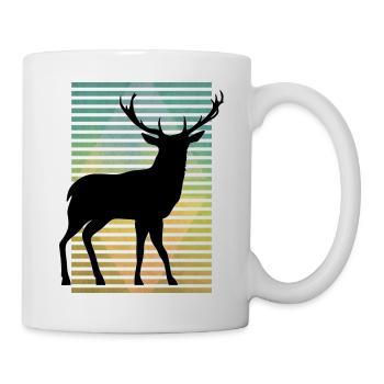 Cerf - Mug blanc - blanc - Droite
