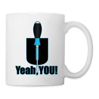 Dicton drôle - Va te faire - Mug blanc - blanc - Droite