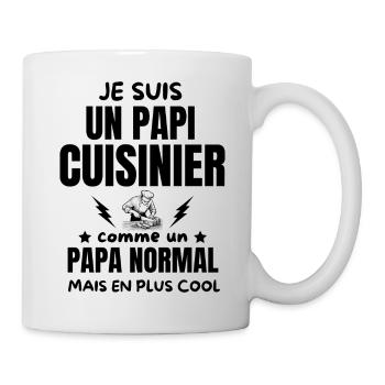 PAPI CUIISNIER - Mug blanc - blanc - Droite