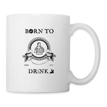 Born to drink - Mug - white - Right
