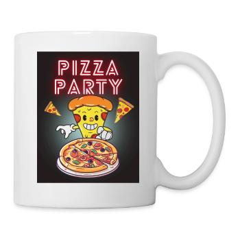 Soirée pizza - Mug blanc - blanc - Droite