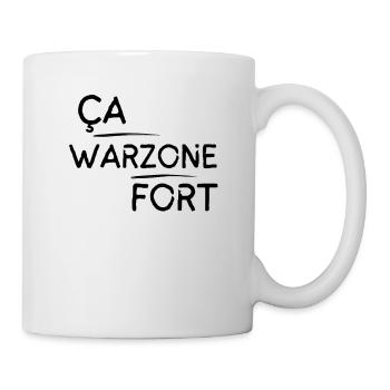 Ça Warzone fort motif Noir - Mug blanc - blanc - Droite