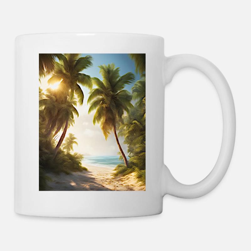 Plage d’été - Mug blanc - blanc