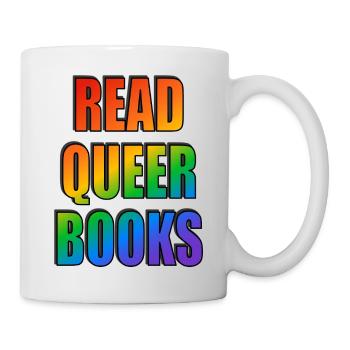 Lire des livres queer - Mug blanc - blanc - Droite
