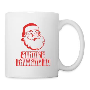 Père Noël rétro amusant - Le Ho préféré du Père Noël - Mug blanc - blanc - Droite