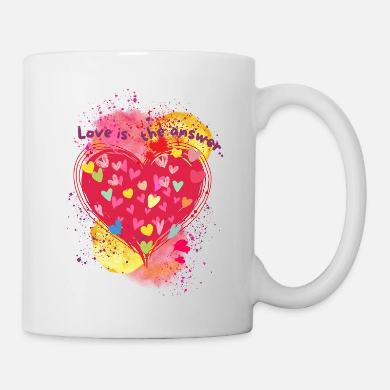 Love is the answer.. - Tasse - Weiß