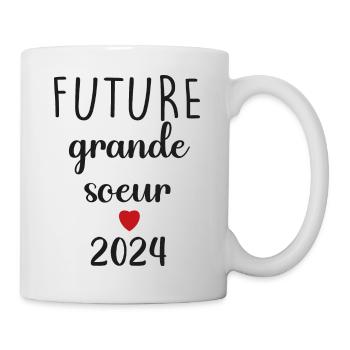 Zukünftige große Schwester - 2024 - Tasse - Weiß - Rechts