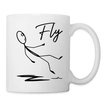 Mouche - Mug blanc - blanc - Droite