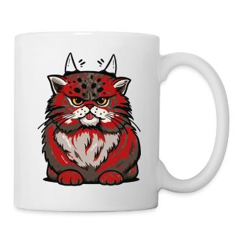 Satanic Cat Cats Little Devil Satan Halloween - Mug - white - Right