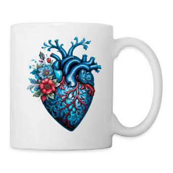 Blue Heart - Mug - white - Right