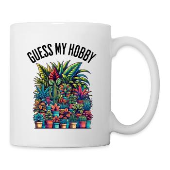Devinez mon hobby amateur de plantes fleuriste jardinier - Mug blanc - blanc - Droite