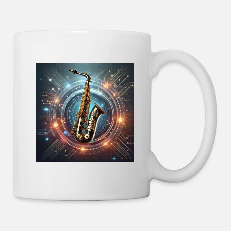Electro-Sax - Tasse - Weiß