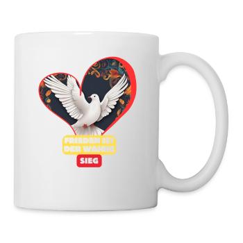 Frieden ist der wahre Sieg ! - Tasse - Weiß - Rechts