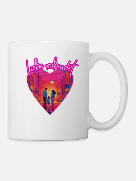 Liebe verbindet - Tasse - Weiß