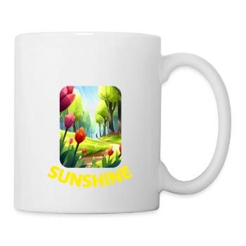 Everyday is a step closer to Sunshine - Tasse - Weiß - Rechts