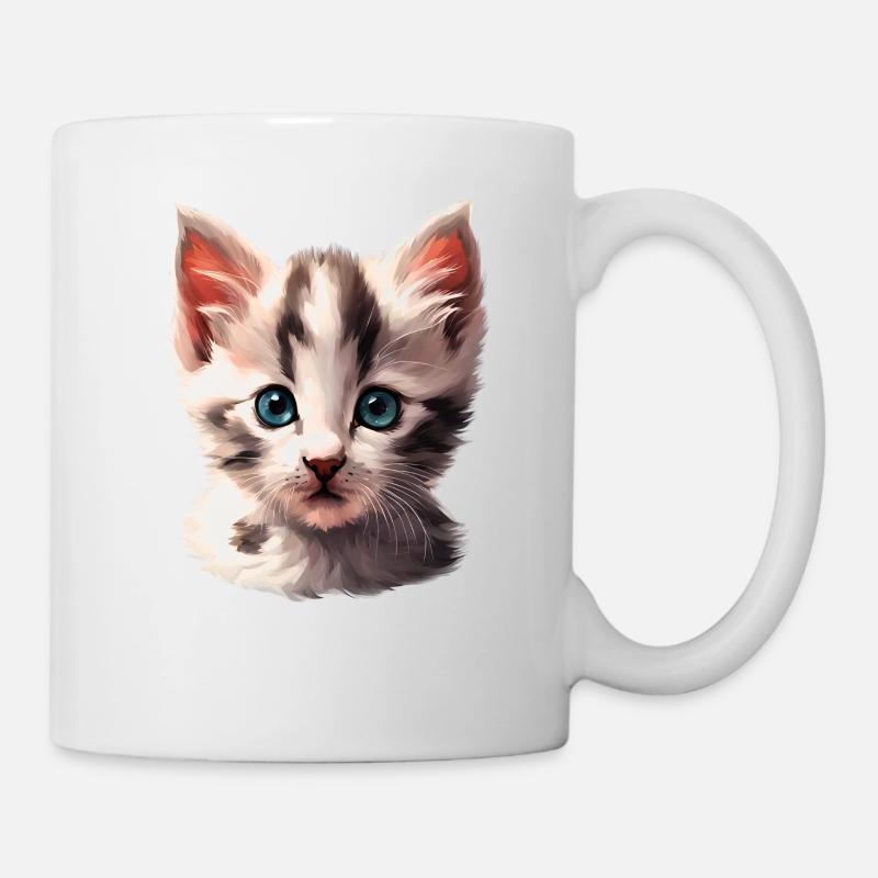 Cute little kitten - Mug - white