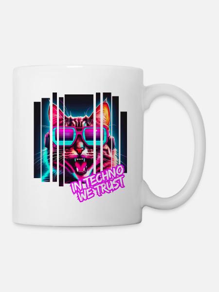 In Techno we trust - Tasse - Weiß