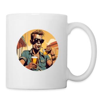Schmeckt schon wieder das Bier - Tasse - Weiß - Rechts