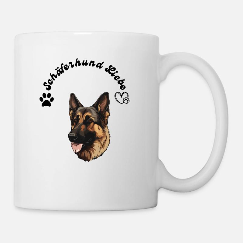 Schäferhund Liebe - Tasse - Weiß