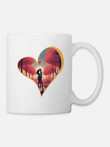 Liebe und Zweisamkeit - Tasse - Weiß