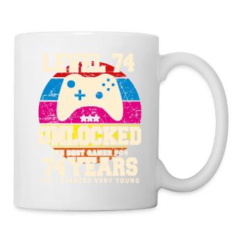Original 1950 74 Jahre alt Level 74 Freischalten - Tasse - Weiß - Rechts