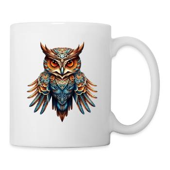 Cool Night Owl - Tasse - Weiß - Rechts