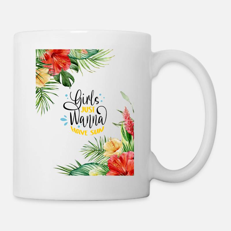 Les filles s’amusent - Mug blanc - blanc