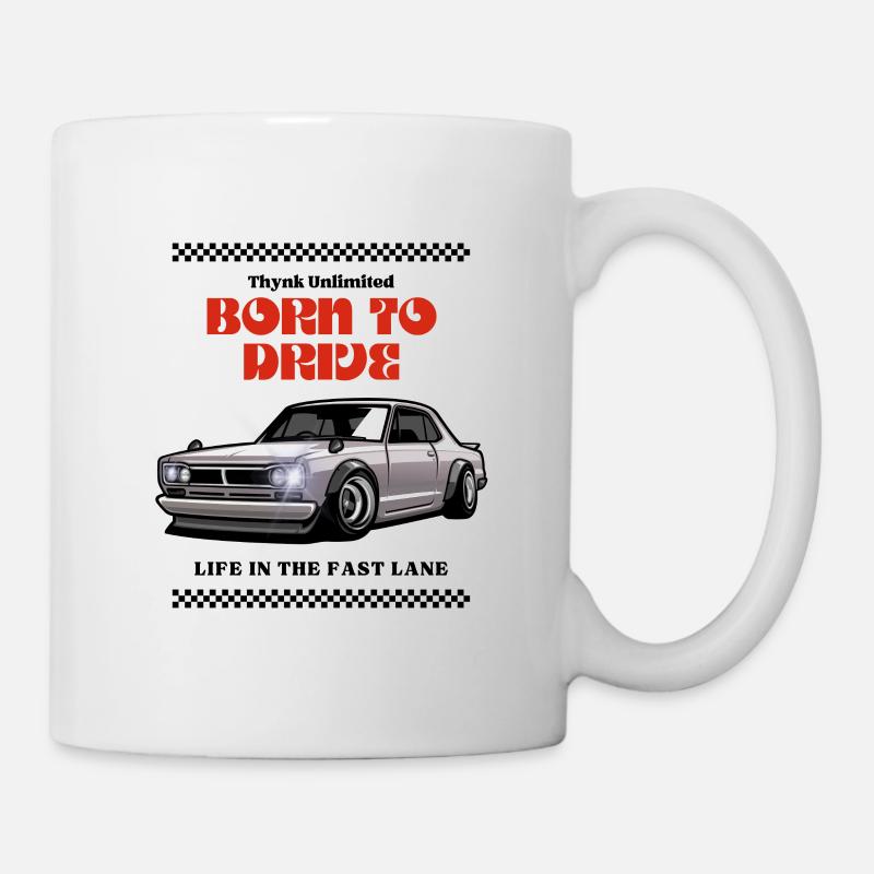 Né pour conduire - Mug blanc - blanc