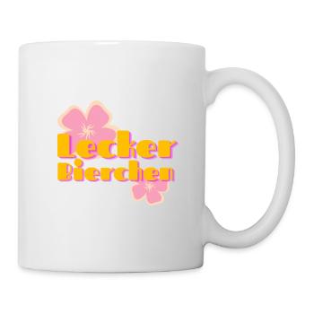Lecker Bierchen - Tasse - Weiß - Rechts