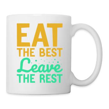 Mangez le meilleur - Mug blanc - blanc - Droite