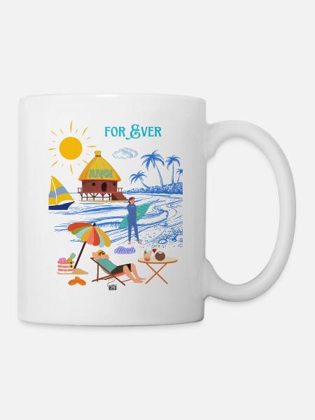 FOR EVER - Mug - white