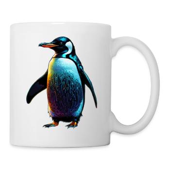 Pinguin - Tasse - Weiß - Rechts
