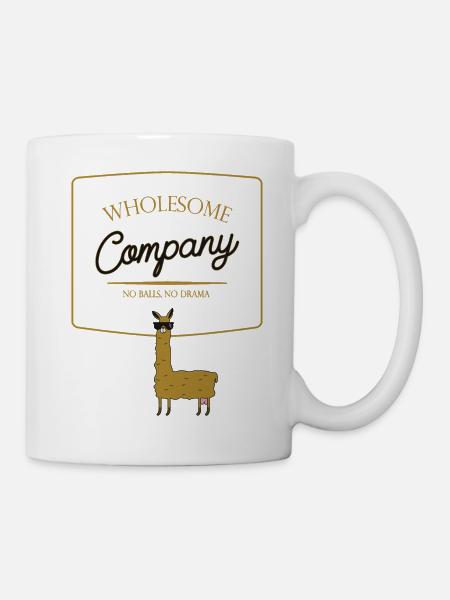 Wholesome Company Lama, light - Mug - white