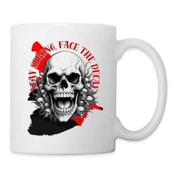 Restez fort, affrontez la Décadence - Mug blanc - blanc - Droite