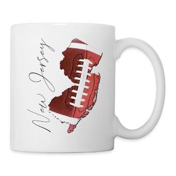 New Jersey (United States) | real football | Map Sct - Mug - white - Right