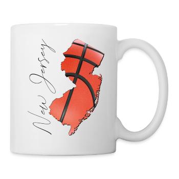 New Jersey (United States) | Real Basketball | Map Sct - Mug - white - Right