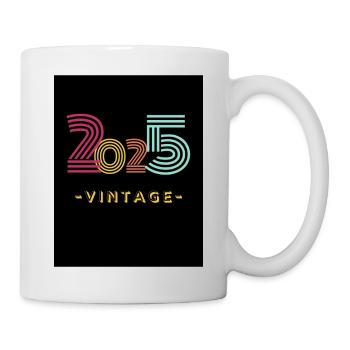 2025 vintage - Mug blanc - blanc - Droite