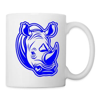 Rhinoceros Head - Mug - white - Right