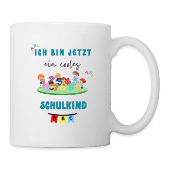 I'm a cool schoolchild now - Mug - white - Right