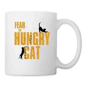 Craignez le chat affamé - Mug blanc - blanc - Droite