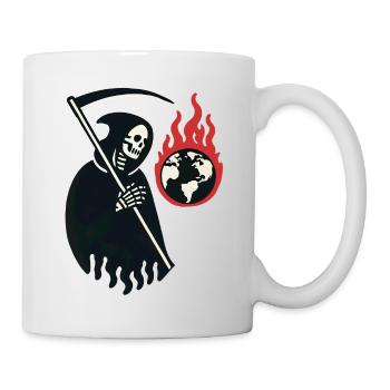 Future of the Earth Climate Change Halloween - Mug - white - Right