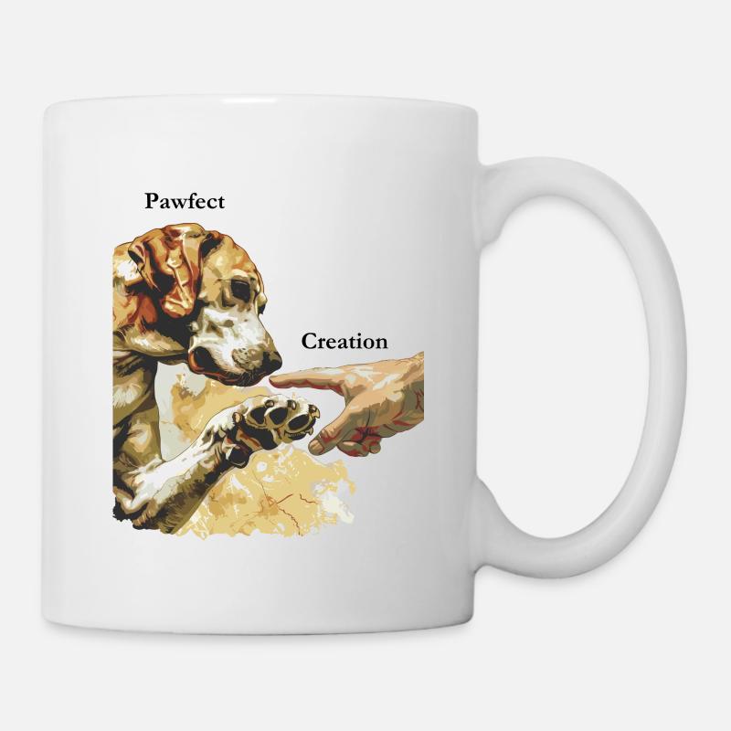 Création Pawfect « Amoureux des chiens » - Mug blanc - blanc