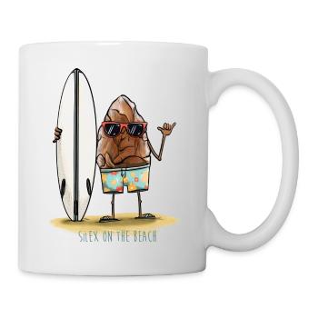 Silex on the beach - Mug blanc - blanc - Droite